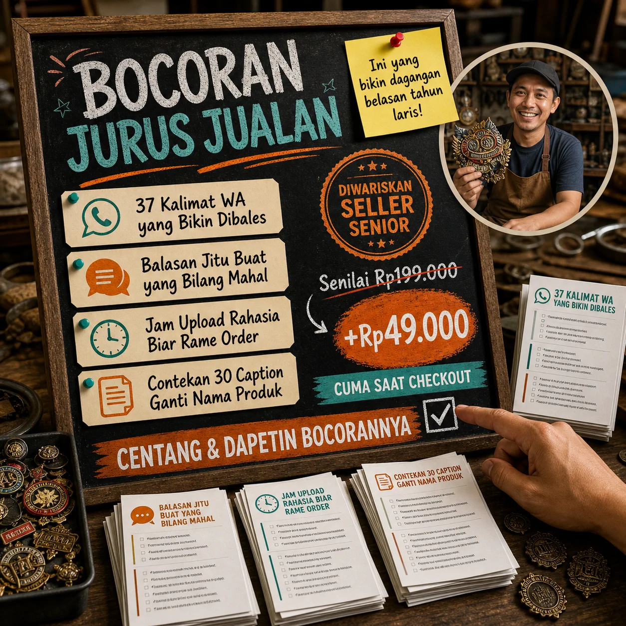 Bocoran Seller Laris - Paket Contekan Tinggal Copas